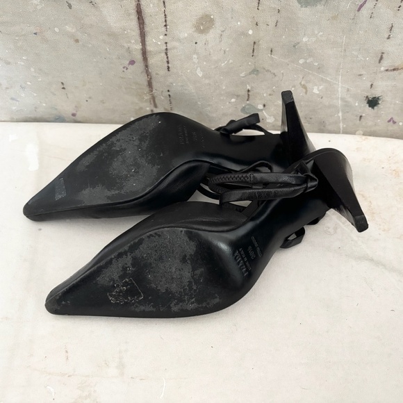 Prada Leather Slingback Pumps - Picture 9 of 10